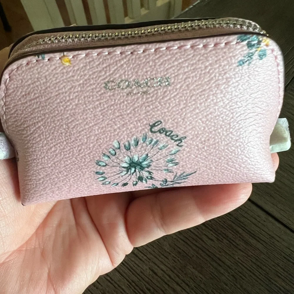 💕Blossom Print Pink Mini Cosmetic Bag - Picture 9 of 15
